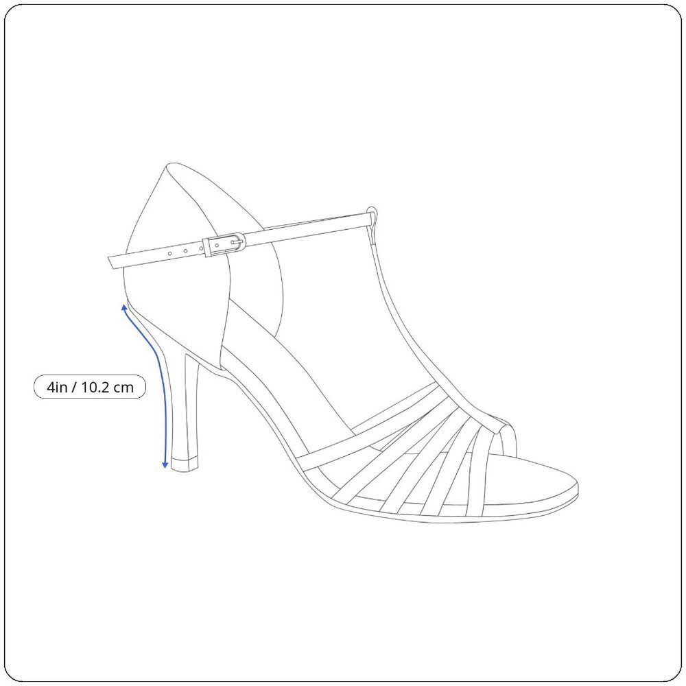 Beverly Feldman Women’s Beige Leather Rhinestone Detail T-Strap Heels Size 7.5M - Picture 10 of 10
